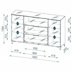 Maja Möbel Commode Shino IV - Verre noir / Noir 10 Maja Möbel Commode Shino IV - Verre noir / Noir -loftscape Boutique 1000170642 190418 12394300192 GALLERYIMAGES P000000001000170642
