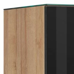Maja Möbel Vitrine Shino - Verre noir / Imitation chêne de Riviera -loftscape Boutique 1000170647 190418 12394400208 GALLERYIMAGES P000000001000170647