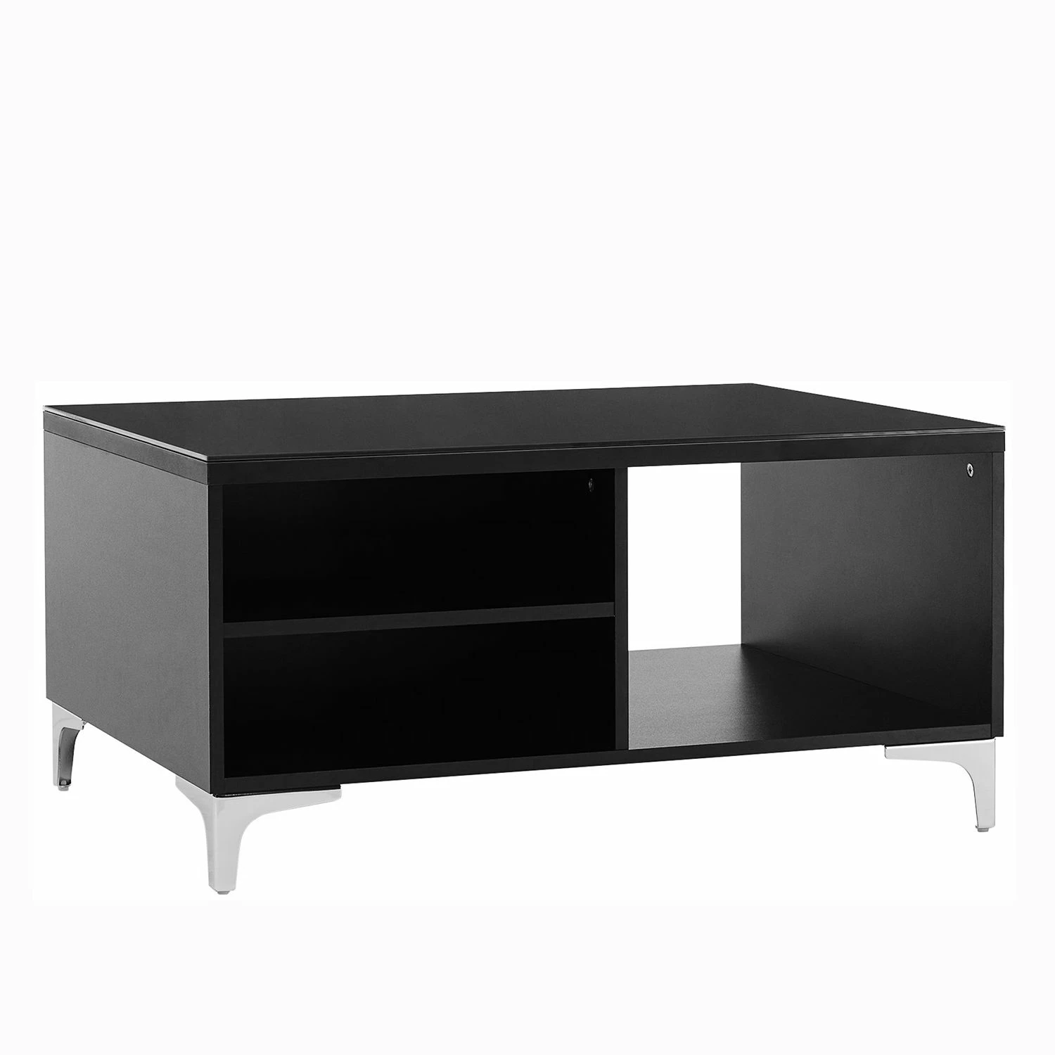 Maja Möbel Table basse Shino - Verre noir / Noir 3 Maja Möbel Table basse Shino - Verre noir / Noir
