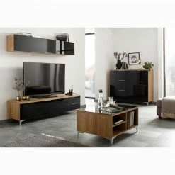 Maja Möbel Table basse Shino - Verre noir / Imitation chêne de Riviera 11 Maja Möbel Table basse Shino - Verre noir / Imitation chêne de Riviera -loftscape Boutique 1000170651 190418 12394500231 MOOD GALLERYIMAGES P000000001000170651 mood