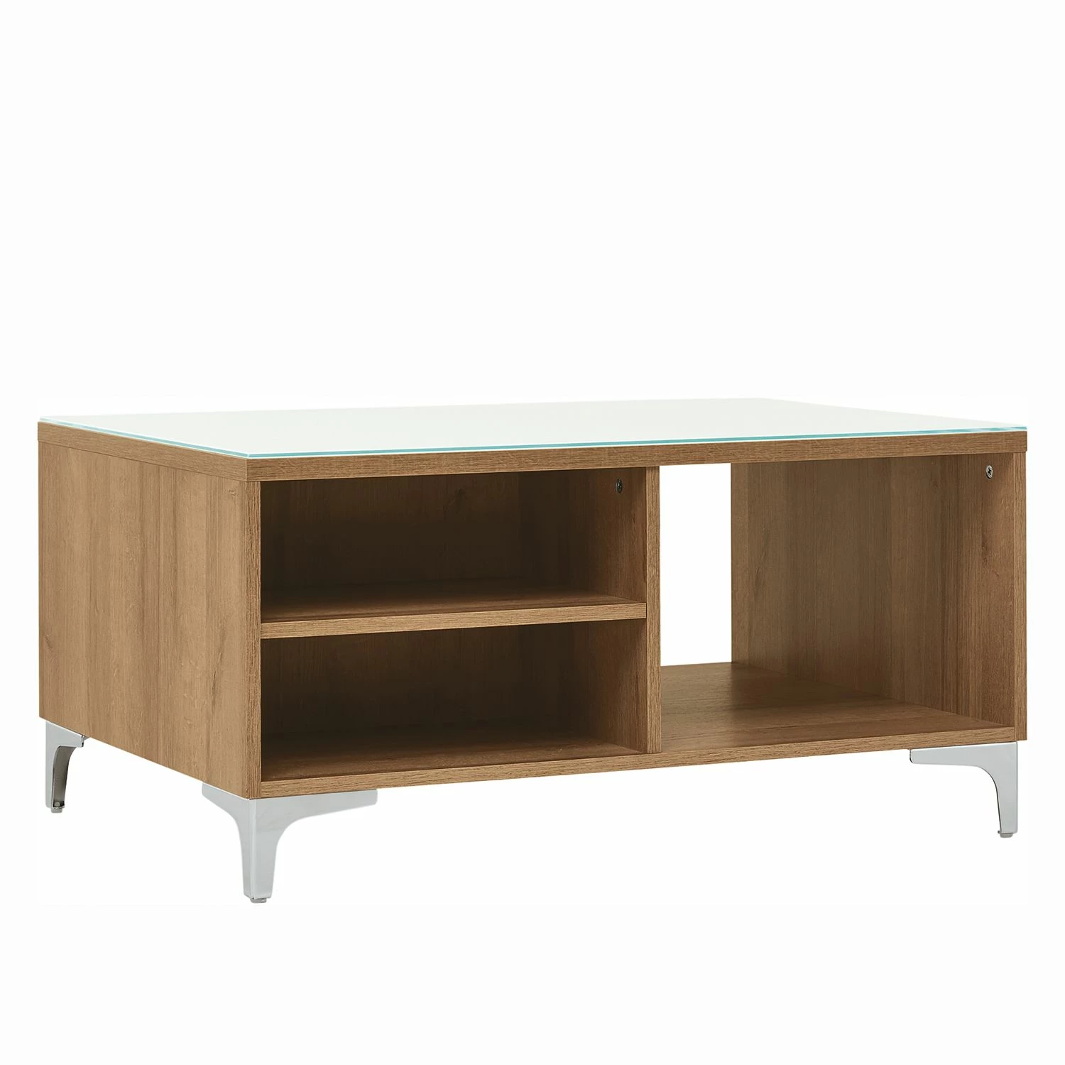 Maja Möbel Table basse Shino - Verre blanc / Imitation chêne de Riviera 3 Maja Möbel Table basse Shino - Verre blanc / Imitation chêne de Riviera