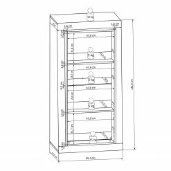 Loftscape Vitrine murale Curlewis - Blanc brillant / Anthracite 14 Loftscape Vitrine murale Curlewis - Blanc brillant / Anthracite -loftscape Boutique 1000171309 190424 07575300008 GALLERYIMAGES P000000001000171309