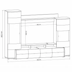 Loftscape Ensemble meubles TV Mury (4 éléments) - Blanc brillant / Anthracite 27 Loftscape Ensemble meubles TV Mury (4 éléments) - Blanc brillant / Anthracite -loftscape Boutique 1000171335 190424 07575900125 GALLERYIMAGES P000000001000171335