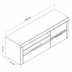 Loftscape Meuble TV Charnocks I - Blanc brillant / blanc -loftscape Boutique 1000171352 190424 07580400262 GALLERYIMAGES P000000001000171352