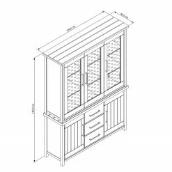 Ridgevalley Vaisselier Touros - Pin massif - Pin blanc / Gris -loftscape Boutique 1000171357 190424 07580500299 GALLERYIMAGES P000000001000171357