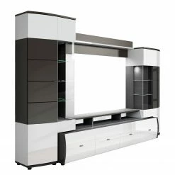 Loftscape Ensemble meubles TV Intento (4 éléments) - Blanc brillant / anthracite 21 Loftscape Ensemble meubles TV Intento (4 éléments) - Blanc brillant / anthracite -loftscape Boutique 1000171358 190424 07580500304 GALLERYIMAGES P000000001000171358