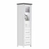 Ridgevalley Vitrine Touros II - Pin massif - Pin blanc / Gris