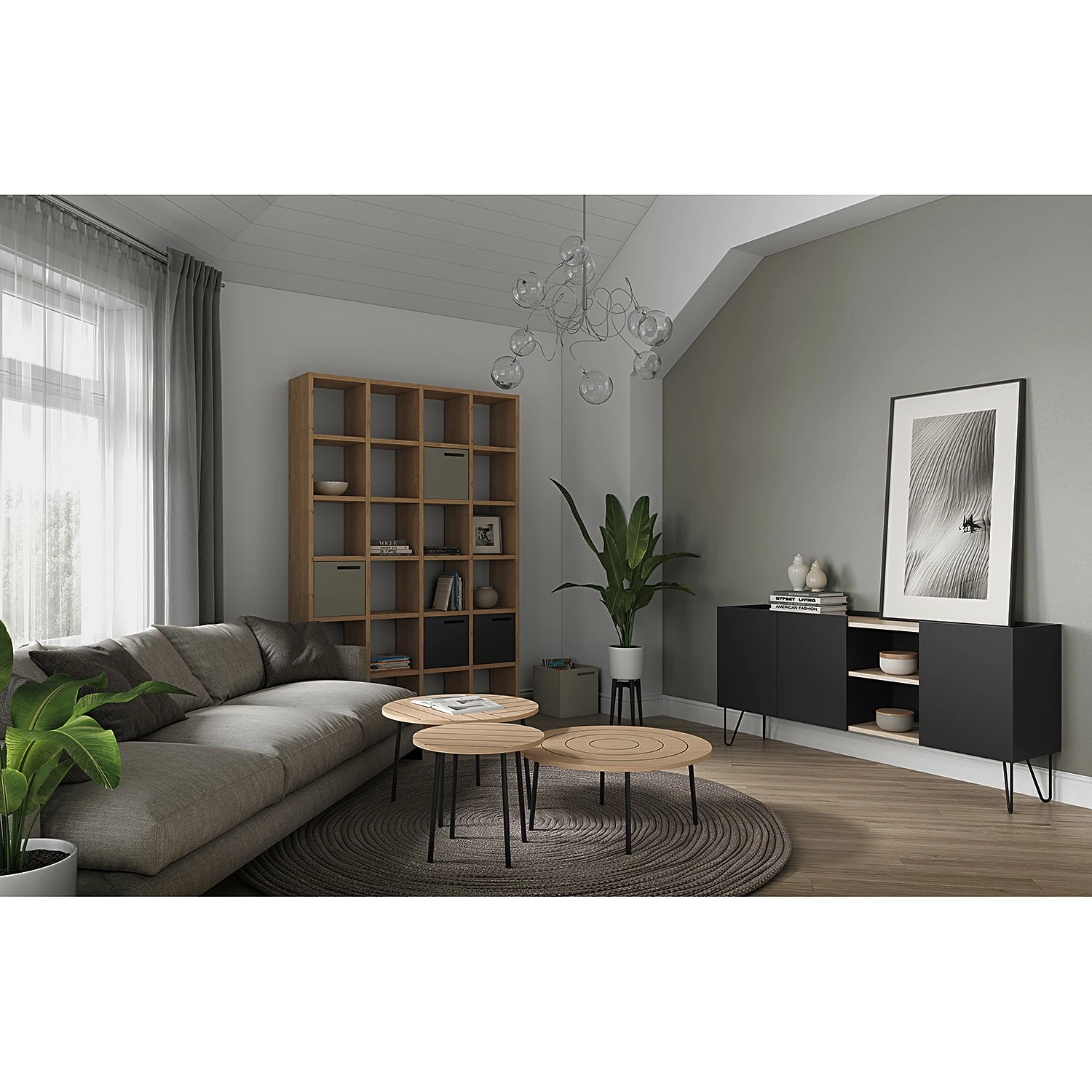 Temahome Table basse Ply - Chêne clair - Diamètre : 70 cm 5 Temahome Table basse Ply - Chêne clair - Diamètre : 70 cm – Image 3