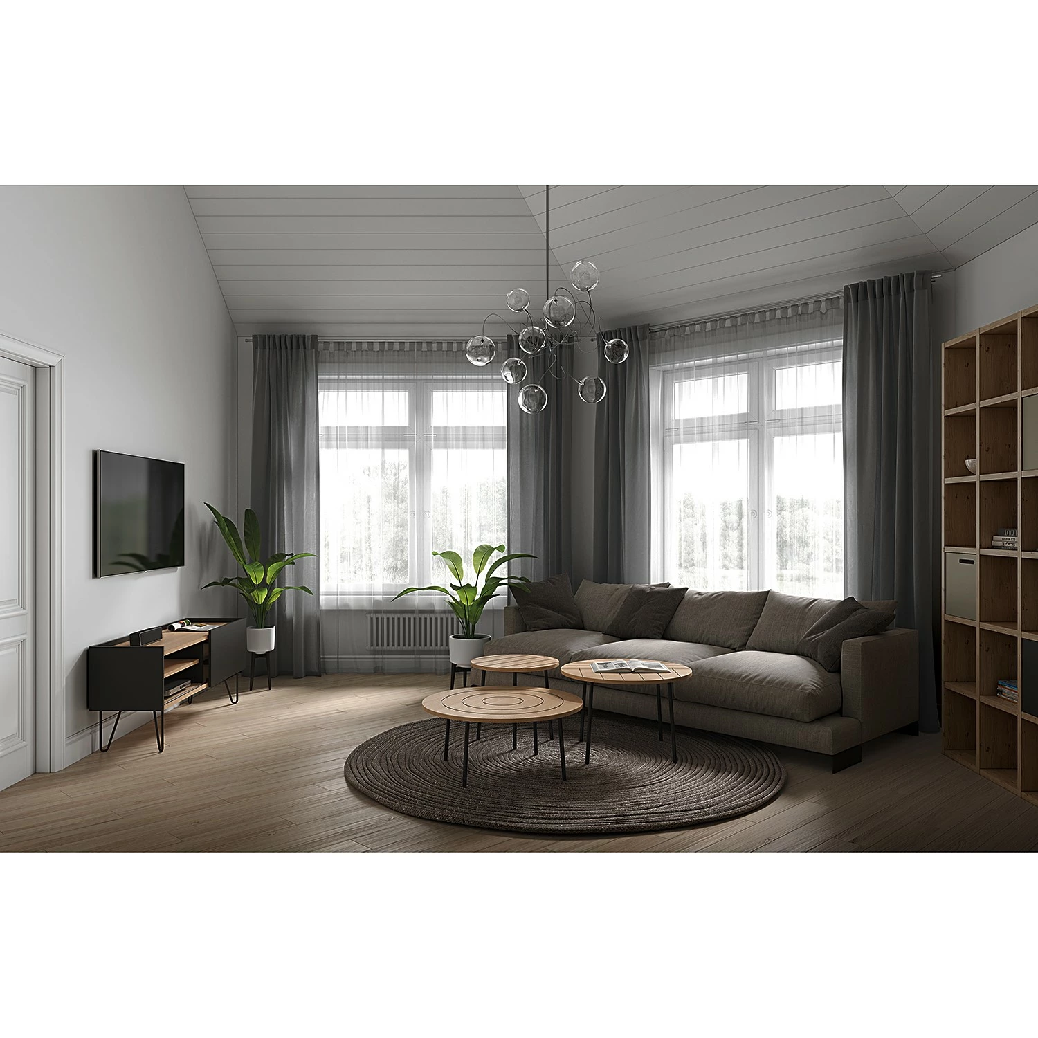 Temahome Table basse Ply - Chêne clair - Diamètre : 70 cm 6 Temahome Table basse Ply - Chêne clair - Diamètre : 70 cm – Image 4