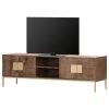Jack & Alice Meuble TV Lyss II - Acacia massif / Métal - Acacia marron / Laiton -loftscape Boutique 1000172941 190503 07493000010 IMAGE P000000001000172941