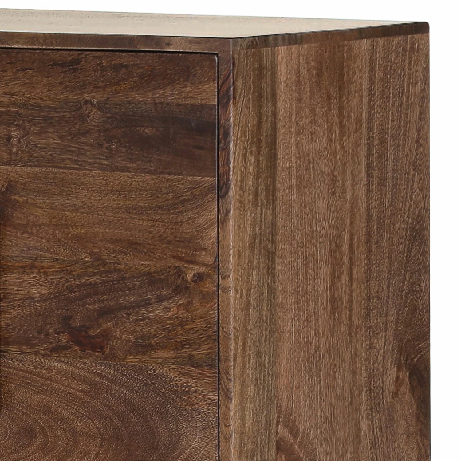 Jack & Alice Buffet Lyss - Acacia massif / Métal - Acacia marron / Laiton 4 Jack & Alice Buffet Lyss - Acacia massif / Métal - Acacia marron / Laiton – Image 2