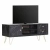 Jack & Alice Meuble TV Towa - Acacia massif / Métal - Noir / Or -loftscape Boutique 1000172959 190503 07493600053 IMAGE P000000001000172959
