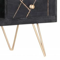 Jack & Alice Meuble TV Towa - Acacia massif / Métal - Noir / Or -loftscape Boutique 1000172959 190503 07493600055 GALLERYIMAGES P000000001000172959