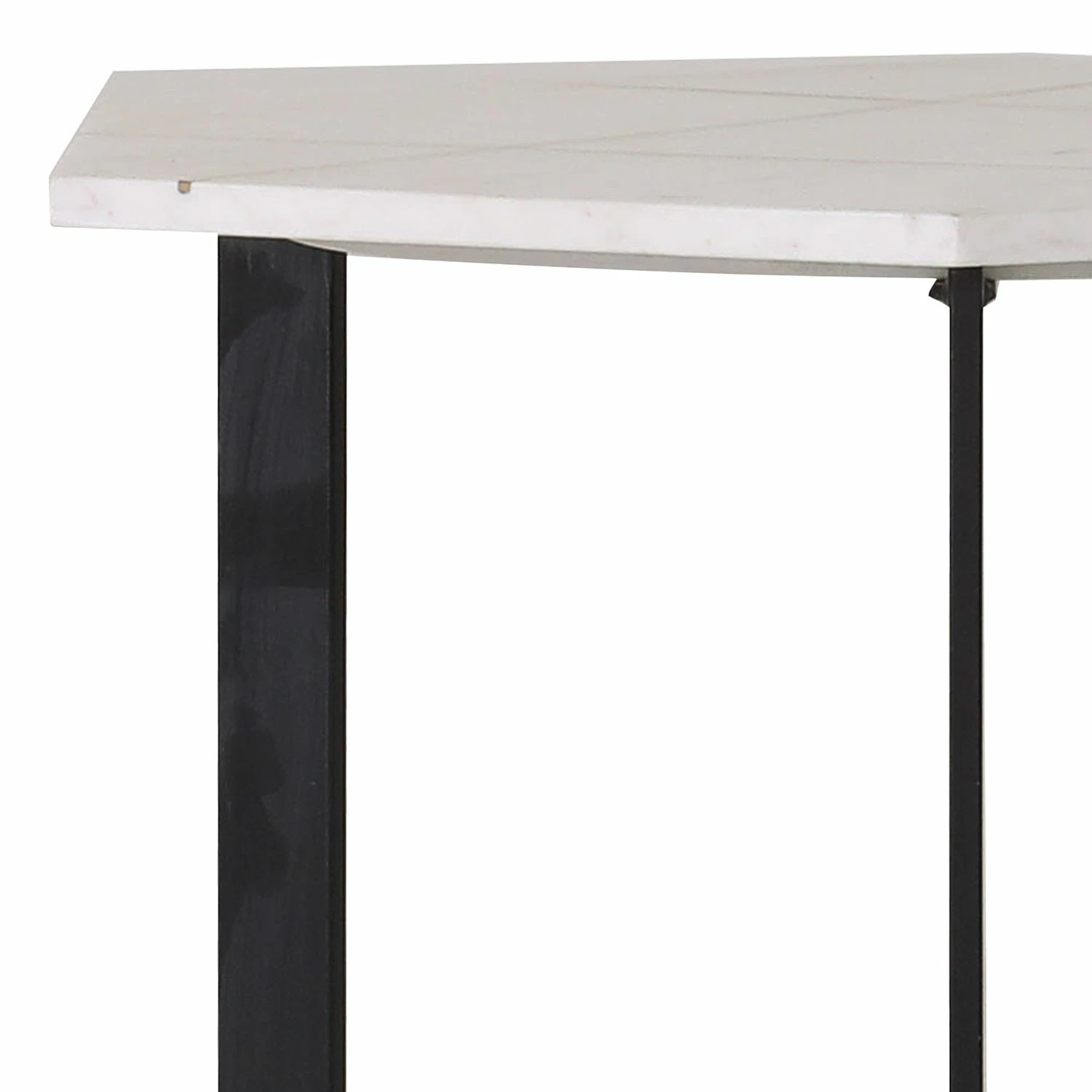 Jack & Alice Bout de canapé Suso - Marbre / Métal - Marbre blanc / Noir 8 Jack & Alice Bout de canapé Suso - Marbre / Métal - Marbre blanc / Noir – Image 6