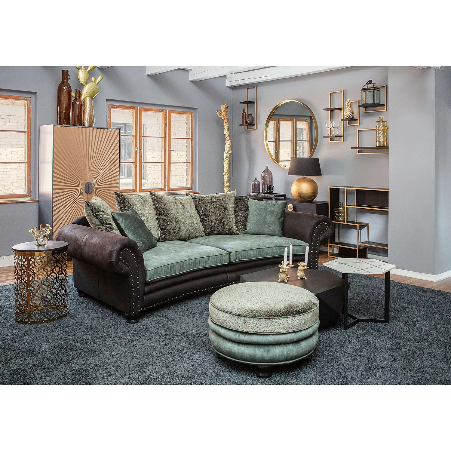 Jack & Alice Bout de canapé Suso - Marbre / Métal - Marbre blanc / Noir 5 Jack & Alice Bout de canapé Suso - Marbre / Métal - Marbre blanc / Noir – Image 3