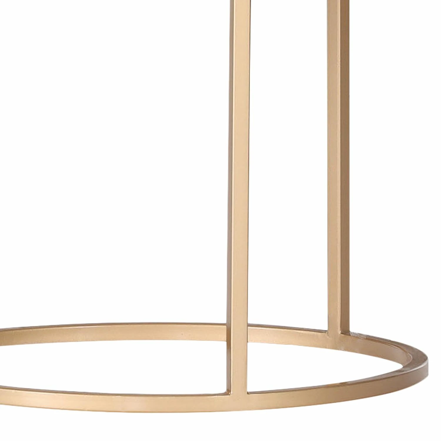 Jack & Alice Bouts de canapé Ryo (2 éléments) - Marbre / Métal - Marbre blanc / Doré 5 Jack & Alice Bouts de canapé Ryo (2 éléments) - Marbre / Métal - Marbre blanc / Doré – Image 3