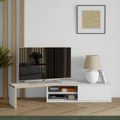 Temahome Meuble TV Echo - blanc / marron clair -loftscape Boutique 1000173643 190802 12571500005 MOOD DETAILS P000000001000173643 mood