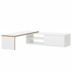 Temahome Meuble TV Echo - blanc / marron clair -loftscape Boutique 1000173643 190802 12571500008 DETAILS P000000001000173643