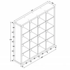 KiYDOO Étagère Shelfy II - Blanc - Largeur : 158 cm -loftscape Boutique 1000173851 191106 15233200027 SKETCH DETAILS P000000001000173851 sketch