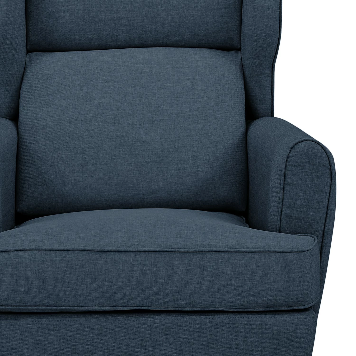 Maison Belfort Fauteuil bergère Boddin I - Tissu - Bleu jean 10 Maison Belfort Fauteuil bergère Boddin I - Tissu - Bleu jean – Image 8