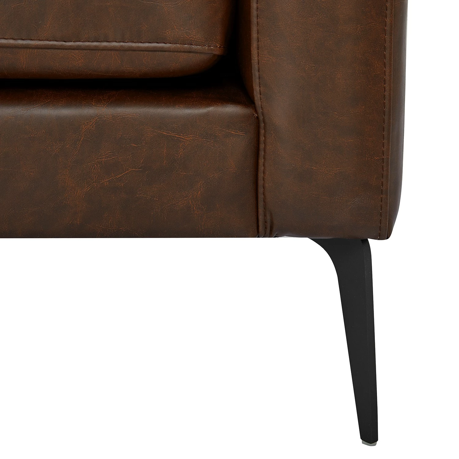 Ars manufacti Fauteuil Crove - Imitation cuir - Marron 11 Ars manufacti Fauteuil Crove - Imitation cuir - Marron – Image 9