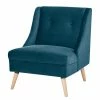 Mørteens Fauteuil Buxin I - Velours - Bleu foncé 1 Mørteens Fauteuil Buxin I - Velours - Bleu foncé -loftscape Boutique 1000174669 190912 12583000275 IMAGE P000000001000174669