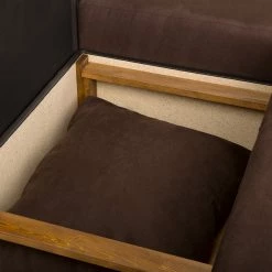 Fredriks Canapé d’angle Kardinya - Imitation cuir / Microfibre - Marron foncé - Méridienne courte à droite (vue de face) 36 Fredriks Canapé d’angle Kardinya - Imitation cuir / Microfibre - Marron foncé - Méridienne courte à droite (vue de face) -loftscape Boutique 1000175319 200227 14352800185 DETAILS P000000001000175319