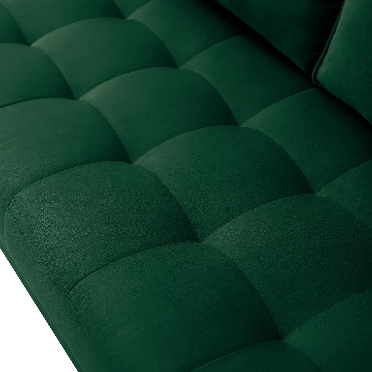 Jack & Alice Canapé Pirk (2 places) - Velours - Vert foncé 8 Jack & Alice Canapé Pirk (2 places) - Velours - Vert foncé – Image 6