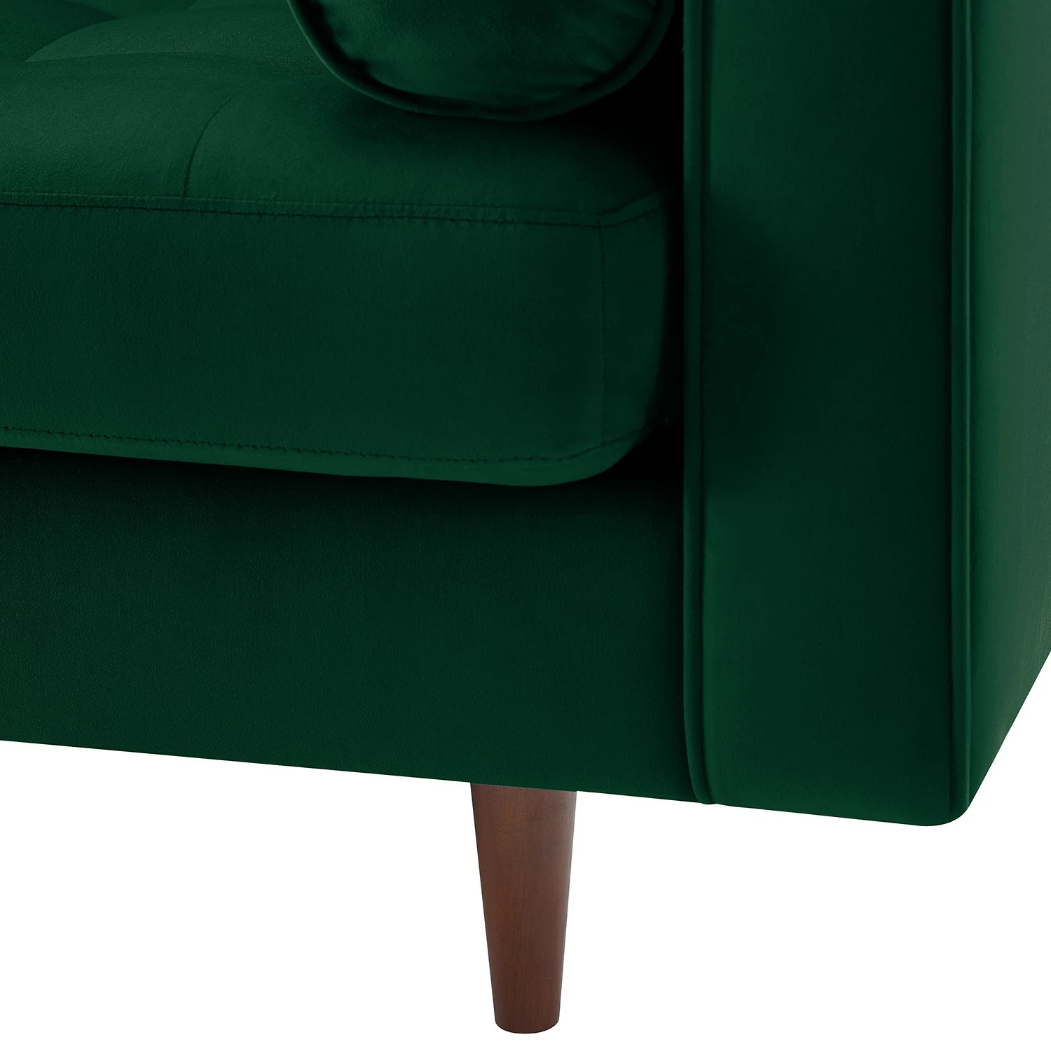 Jack & Alice Canapé Pirk (2 places) - Velours - Vert foncé 10 Jack & Alice Canapé Pirk (2 places) - Velours - Vert foncé – Image 8