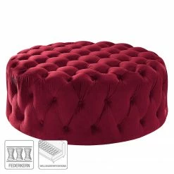 Jack & Alice Repose-pieds Leominster II - Velours - Rouge Bordeaux -loftscape Boutique 1000176160 190607 15393200057 ICON GALLERYIMAGES P000000001000176160 icon seal