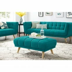 Mørteens Repose-pieds Cameta - Tissu - Turquoise -loftscape Boutique 1000176165 190607 15393500077 MOOD GALLERYIMAGES P000000001000176165 mood
