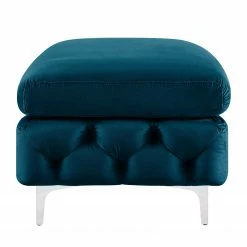 Jack & Alice Repose-pieds Leominster I - Velours - Bleu marine -loftscape Boutique 1000176169 190607 15393900115 GALLERYIMAGES P000000001000176169