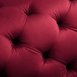 Jack & Alice Canapé d’angle Leominster - Velours - Bordeaux - Méridienne longue à gauche (vue de face) -loftscape Boutique 1000176174 190607 15400300023 GALLERYIMAGES P000000001000176174