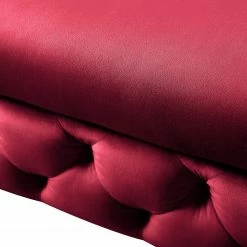 Jack & Alice Canapé d’angle Leominster - Velours - Bordeaux - Méridienne longue à gauche (vue de face) -loftscape Boutique 1000176174 190607 15400300024 GALLERYIMAGES P000000001000176174