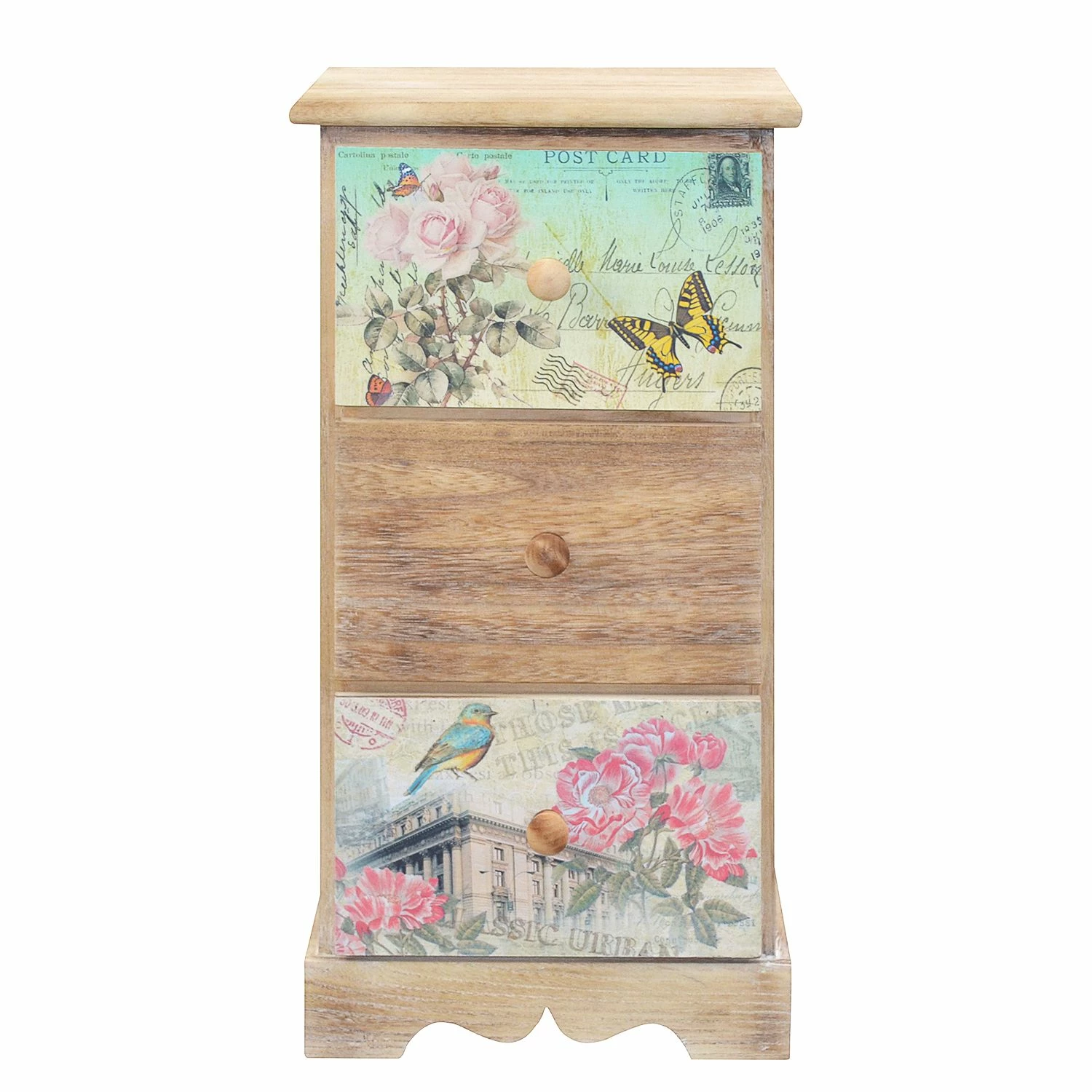 Ridgevalley Commode Skjern - Partiellement en paulownia massif - Beige chaud - Hauteur : 60 cm 4 Ridgevalley Commode Skjern - Partiellement en paulownia massif - Beige chaud - Hauteur : 60 cm – Image 2