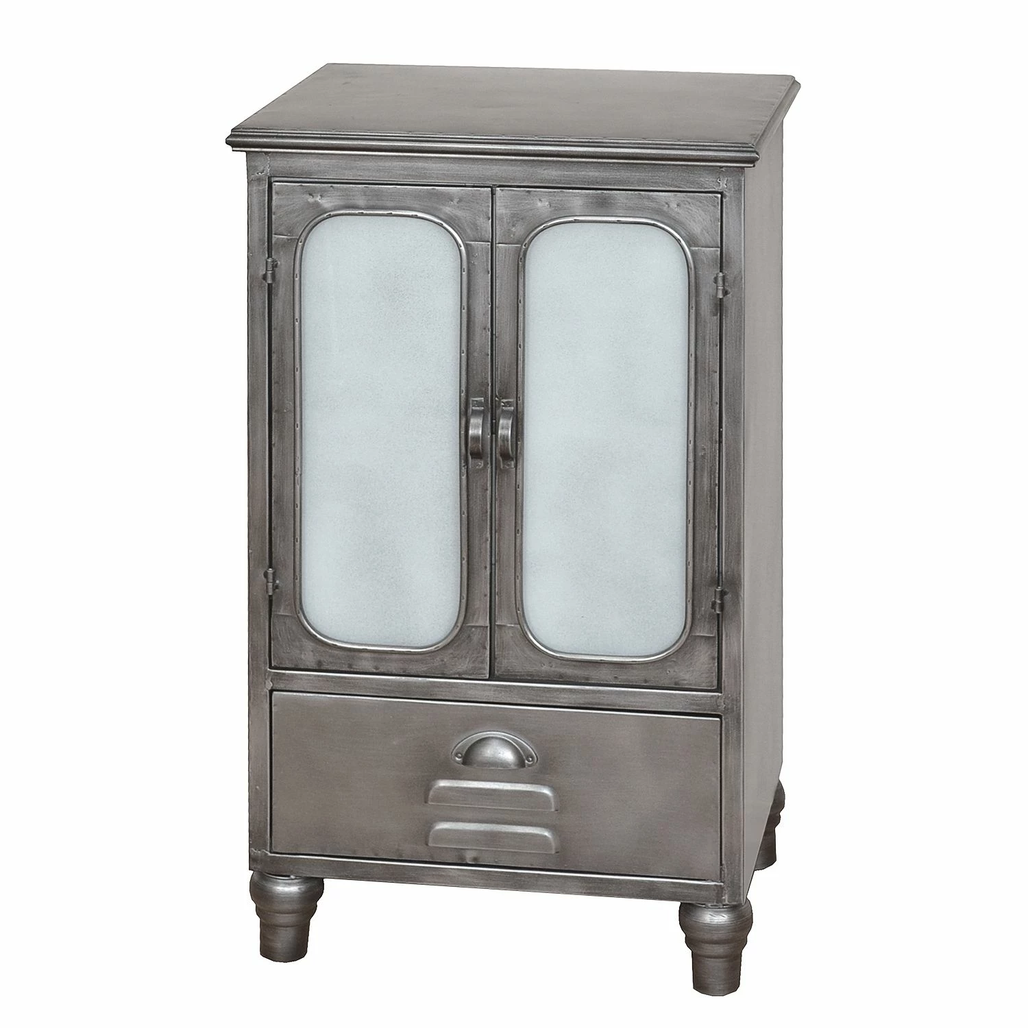 Red Living Armoire Yass - Métal - Argenté vieilli 3 Red Living Armoire Yass - Métal - Argenté vieilli