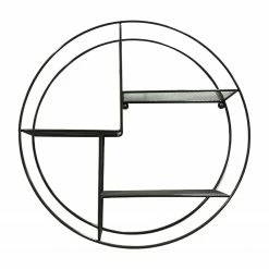 Red Living Étagère murale Petrela - Métal - Noir -loftscape Boutique 1000176569 190612 11443600002 GALLERYIMAGES P000000001000176569