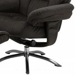 Fredriks Fauteuil de relaxation La Para II - Avec repose-pieds - Microfibre - Gris -loftscape Boutique 1000176581 191125 07411300006 DETAILS P000000001000176581