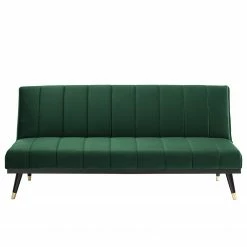 Jack & Alice Canapé convertible Lemming - Velours - Vert foncé -loftscape Boutique 1000176644 200327 14101200005 DETAILS P000000001000176644