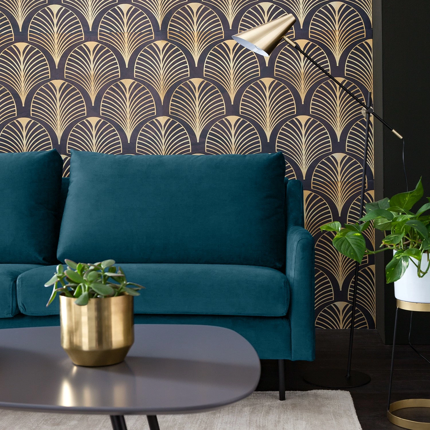 Fredriks Canapé Kenten II (2 places) - Velours - Bleu marine 9 Fredriks Canapé Kenten II (2 places) - Velours - Bleu marine – Image 7