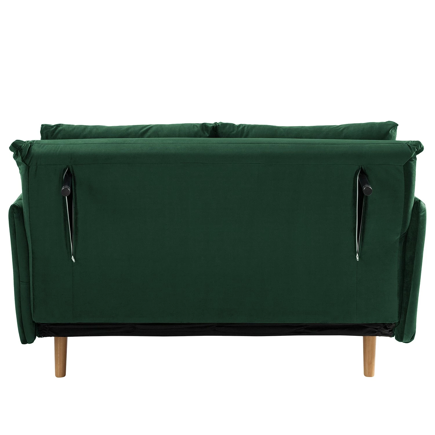 Jack & Alice Canapé convertible Lobau II - Velours - Vert foncé 10 Jack & Alice Canapé convertible Lobau II - Velours - Vert foncé – Image 8