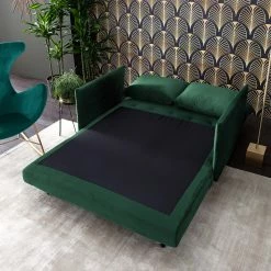 Jack & Alice Canapé convertible Lobau II - Velours - Vert foncé 31 Jack & Alice Canapé convertible Lobau II - Velours - Vert foncé -loftscape Boutique 1000176648 200408 14180200002 MOOD DETAILS P000000001000176648 mood