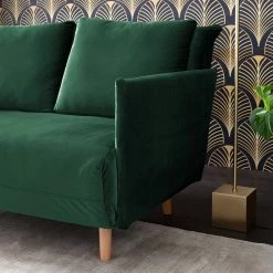 Jack & Alice Canapé convertible Lobau II - Velours - Vert foncé 32 Jack & Alice Canapé convertible Lobau II - Velours - Vert foncé -loftscape Boutique 1000176648 200408 14181300005 DETAILS P000000001000176648