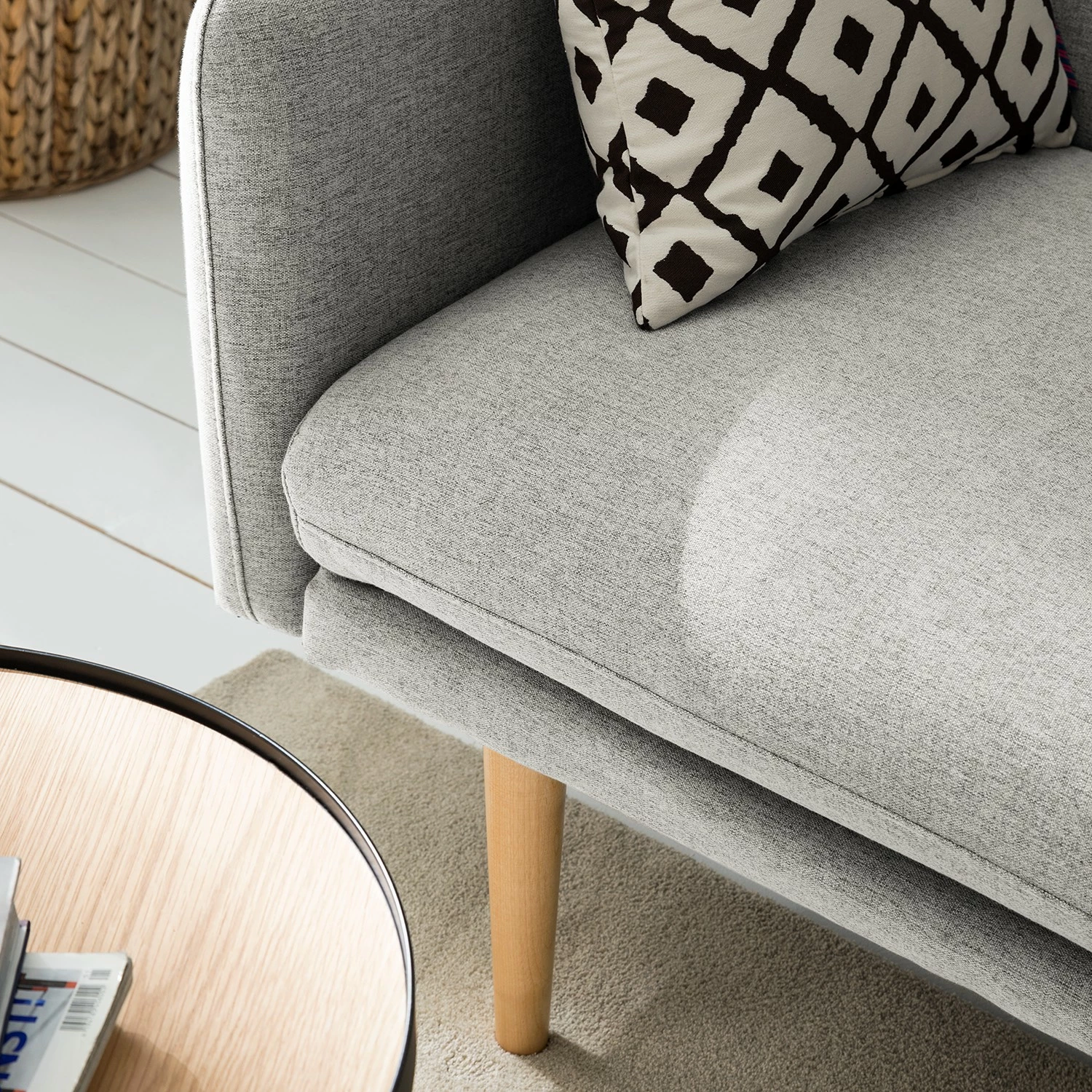 Maison Belfort Canapé convertible Lindoia - Tissu - Gris clair 14 Maison Belfort Canapé convertible Lindoia - Tissu - Gris clair – Image 12