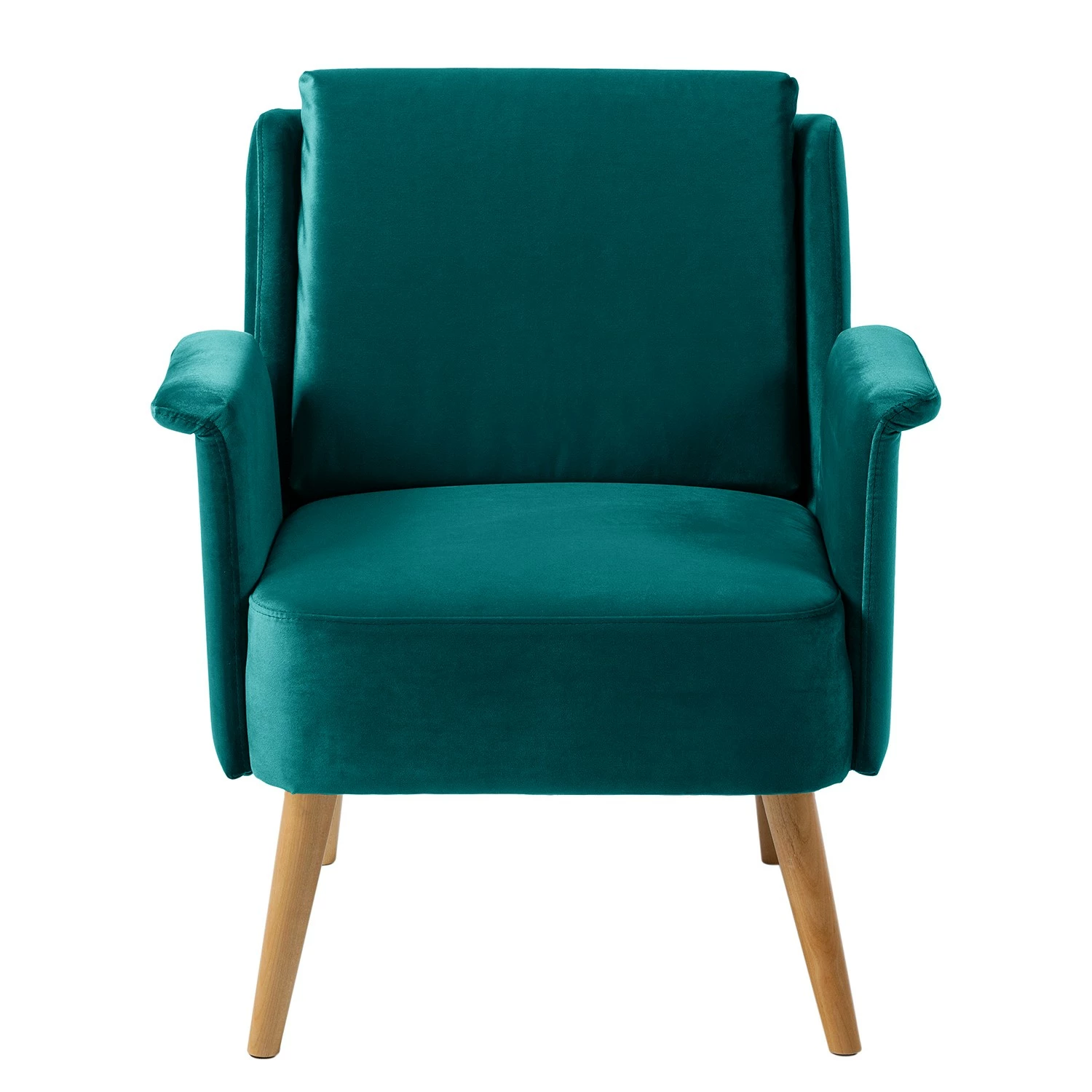 Mørteens Fauteuil Karnup - Velours - Bleu pétrole 6 Mørteens Fauteuil Karnup - Velours - Bleu pétrole – Image 4