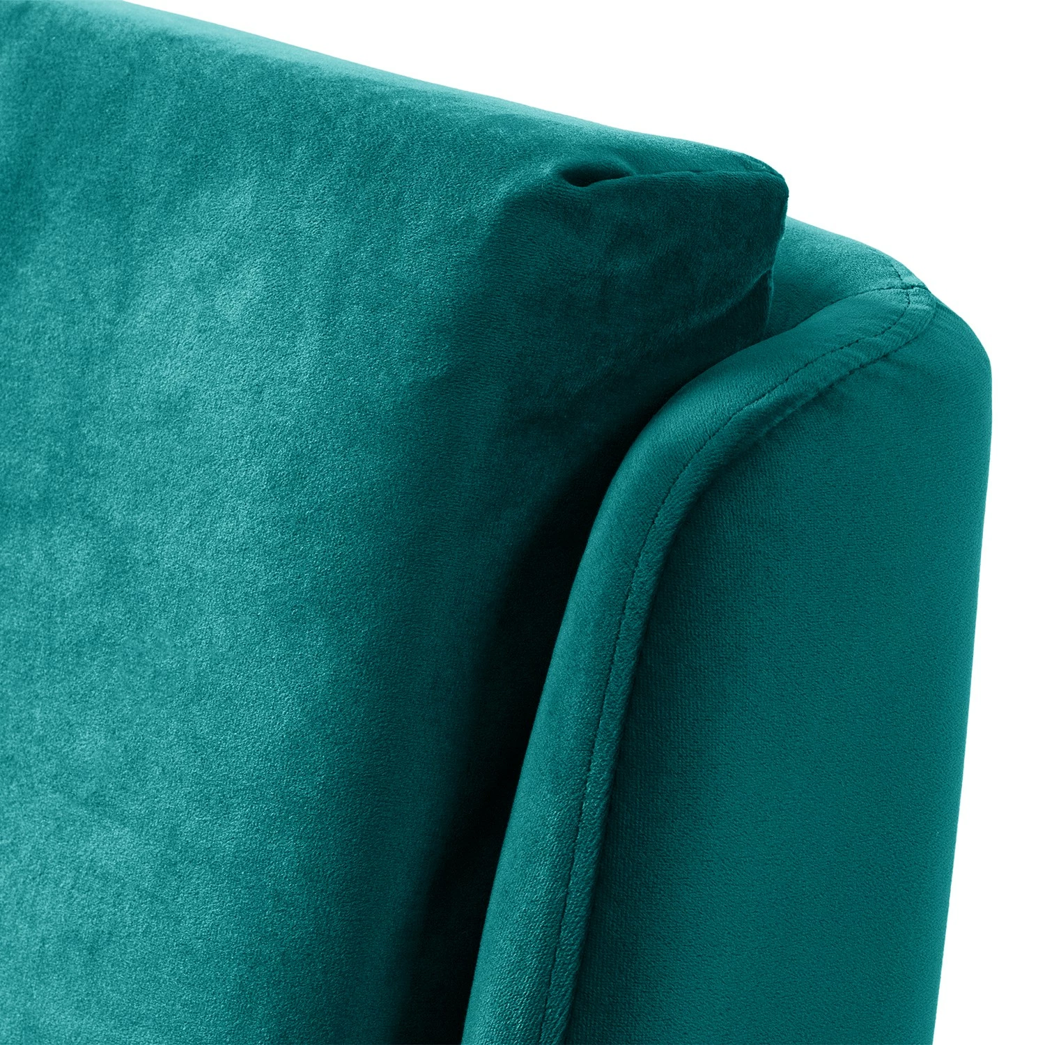 Mørteens Fauteuil Karnup - Velours - Bleu pétrole 10 Mørteens Fauteuil Karnup - Velours - Bleu pétrole – Image 8