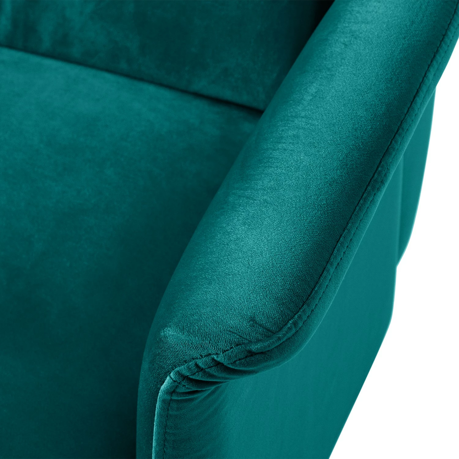 Mørteens Fauteuil Karnup - Velours - Bleu pétrole 11 Mørteens Fauteuil Karnup - Velours - Bleu pétrole – Image 9