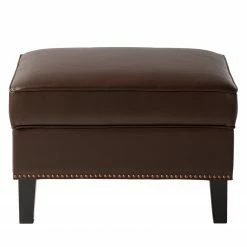 Maison Belfort Repose-pieds Migron - Imitation cuir - Marron -loftscape Boutique 1000176673 201026 16355200072 DETAILS P000000001000176673