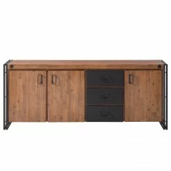 Ars manufacti Enfilade Manchester IV - Acacia massif / Métal - Acacia / Anthracite -loftscape Boutique 1000176686 200115 06054700008 DETAILS P000000001000176686