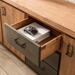 Ars manufacti Enfilade Manchester IV - Acacia massif / Métal - Acacia / Anthracite -loftscape Boutique 1000176686 200320 14040200008 DETAILS P000000001000176686